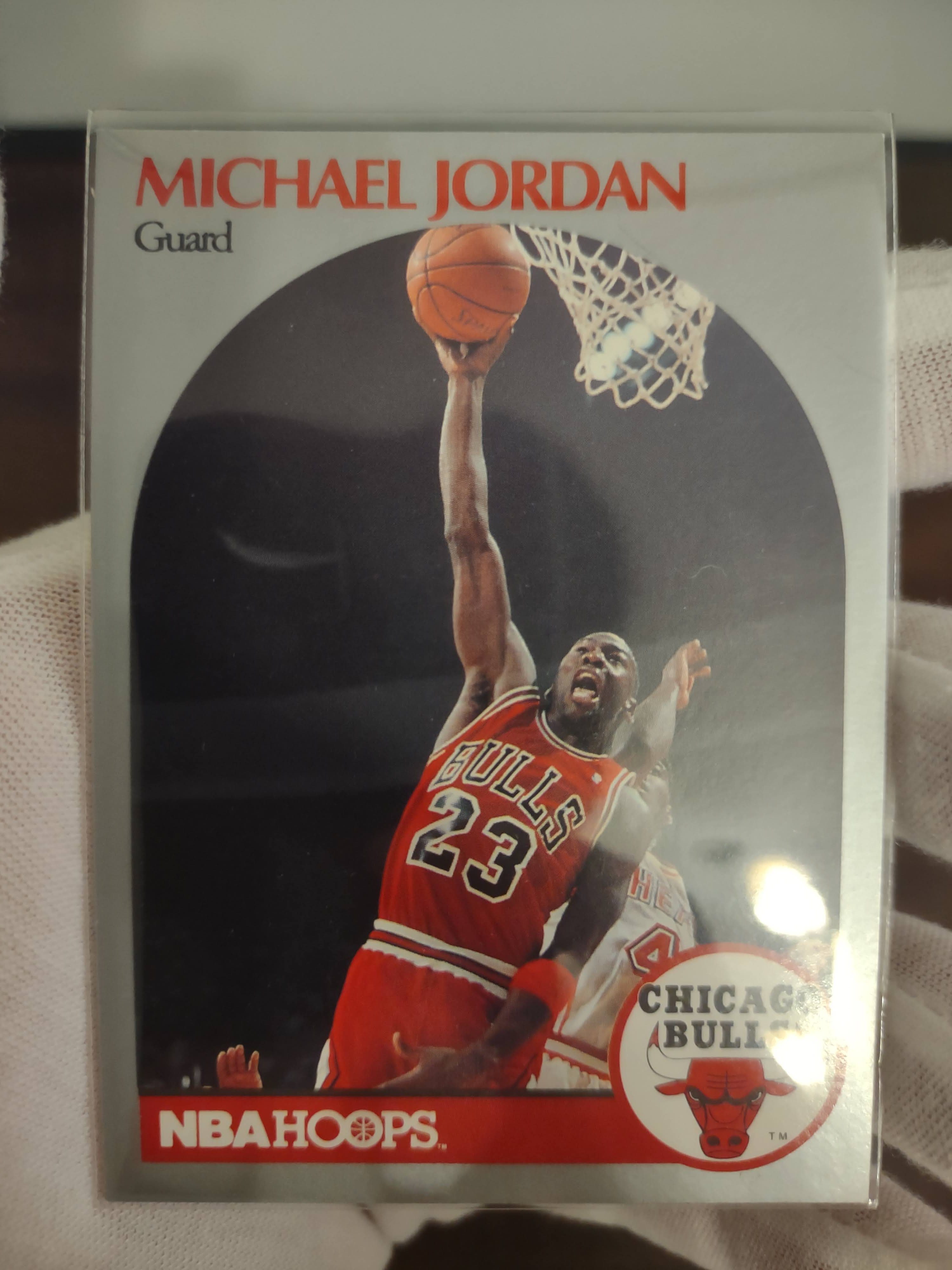 michael jordan 1990 nba hoops card 65